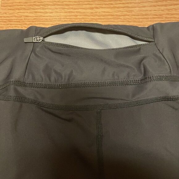 Woman's Decathlon Kalenji Leggings Capri Black Large Drawstring and Pocket - Picture 12 of 12